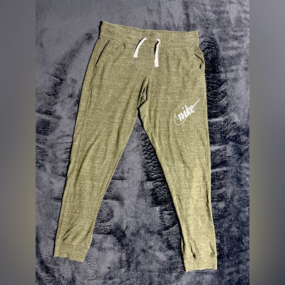 Nike: light-weight pants, green, size s